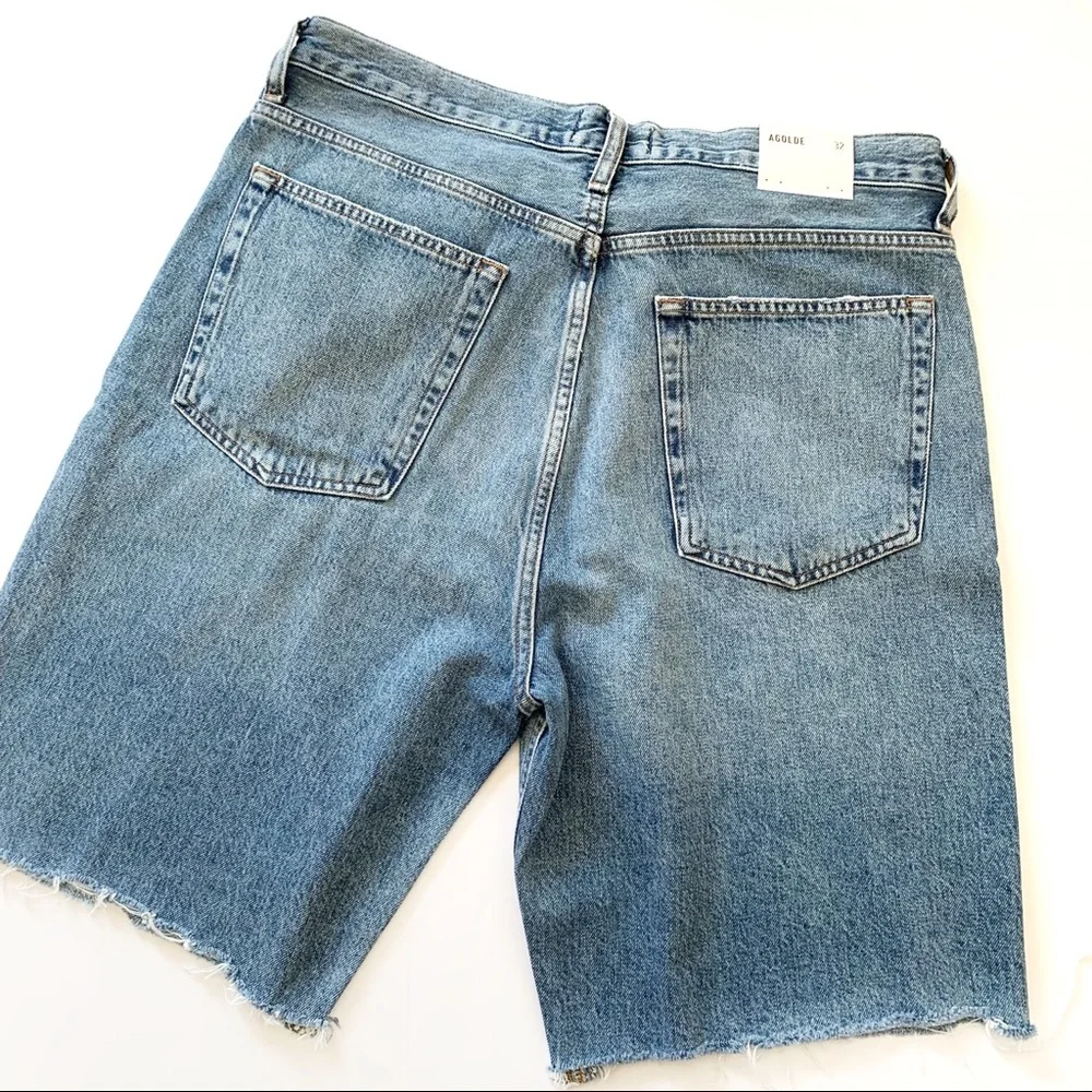 Agolde 90s Pinch Waist Button Fly Shorts Womens Size 32 New - Picture 5 of 7